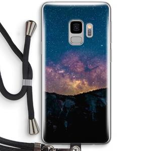 CaseCompany Travel to space: Samsung Galaxy S9 Transparant Hoesje met koord
