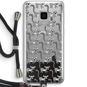 CaseCompany Makis: Samsung Galaxy S9 Transparant Hoesje met koord