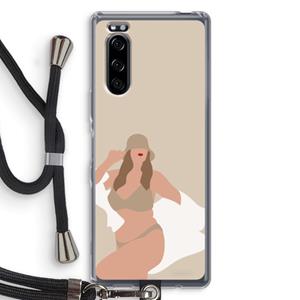 CaseCompany One of a kind: Sony Xperia 5 Transparant Hoesje met koord
