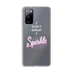 CaseCompany Sparkle quote: Samsung Galaxy S20 FE / S20 FE 5G Transparant Hoesje