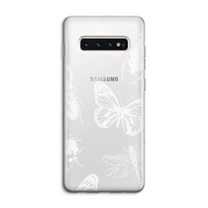 CaseCompany Tiny Bugs: Samsung Galaxy S10 4G Transparant Hoesje