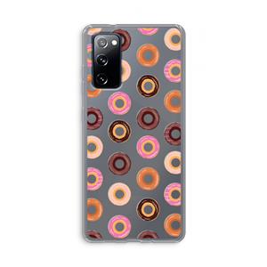 CaseCompany Donuts: Samsung Galaxy S20 FE / S20 FE 5G Transparant Hoesje