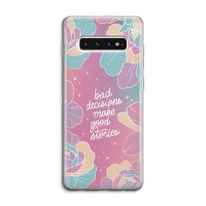 CaseCompany Good stories: Samsung Galaxy S10 4G Transparant Hoesje