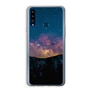 CaseCompany Travel to space: Samsung Galaxy A20s Transparant Hoesje