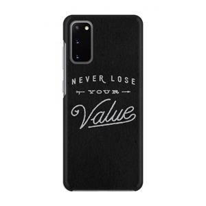 CaseCompany Never lose your value: Volledig geprint Samsung Galaxy S20 Hoesje