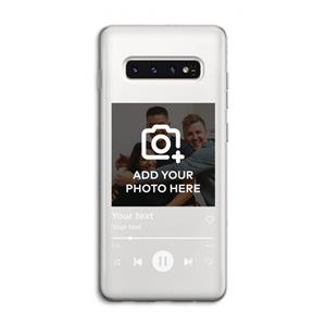 CaseCompany Music Player: Samsung Galaxy S10 4G Transparant Hoesje