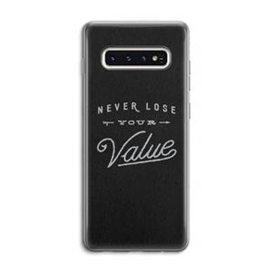 CaseCompany Never lose your value: Samsung Galaxy S10 4G Transparant Hoesje