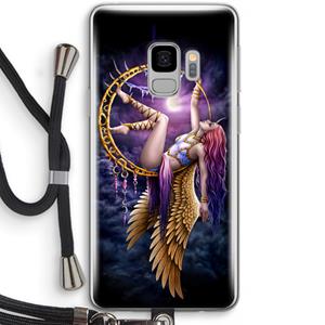 CaseCompany Aerial Angel: Samsung Galaxy S9 Transparant Hoesje met koord