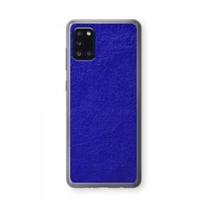 CaseCompany Majorelle Blue: Samsung Galaxy A31 Transparant Hoesje