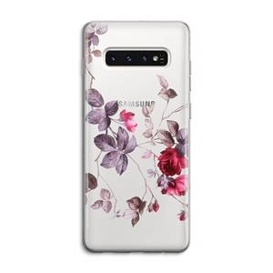 CaseCompany Mooie bloemen: Samsung Galaxy S10 4G Transparant Hoesje