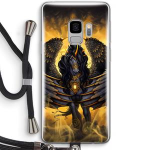 CaseCompany Pegasus: Samsung Galaxy S9 Transparant Hoesje met koord