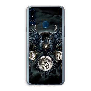 CaseCompany Sinister Wings: Samsung Galaxy A20s Transparant Hoesje