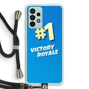 CaseCompany Victory Royale: Samsung Galaxy A52s 5G Transparant Hoesje met koord