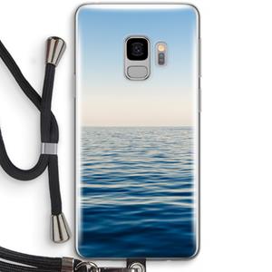 CaseCompany Water horizon: Samsung Galaxy S9 Transparant Hoesje met koord