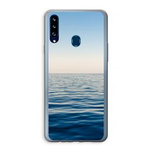 CaseCompany Water horizon: Samsung Galaxy A20s Transparant Hoesje