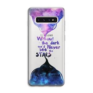 CaseCompany Stars quote: Samsung Galaxy S10 4G Transparant Hoesje