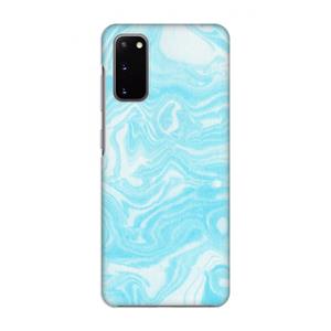 CaseCompany Waterverf blauw: Volledig geprint Samsung Galaxy S20 Hoesje