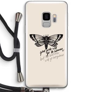 CaseCompany Good or bad: Samsung Galaxy S9 Transparant Hoesje met koord
