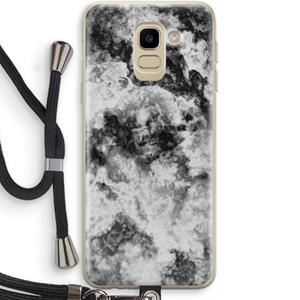 CaseCompany Onweer: Samsung Galaxy J6 (2018) Transparant Hoesje met koord