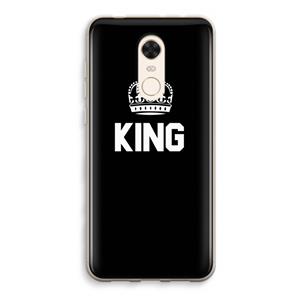 CaseCompany King zwart: Xiaomi Redmi 5 Transparant Hoesje