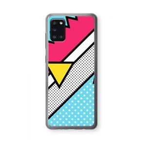 CaseCompany Pop Art #3: Samsung Galaxy A31 Transparant Hoesje