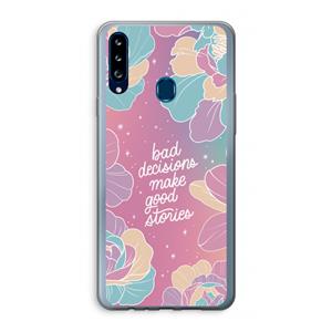CaseCompany Good stories: Samsung Galaxy A20s Transparant Hoesje