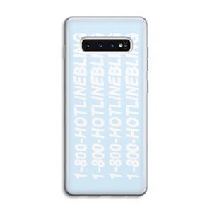 CaseCompany Hotline bling blue: Samsung Galaxy S10 4G Transparant Hoesje