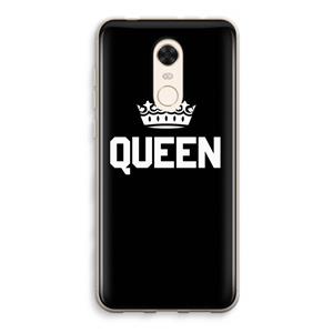 CaseCompany Queen zwart: Xiaomi Redmi 5 Transparant Hoesje