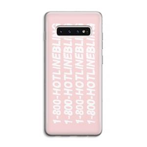 CaseCompany Hotline bling pink: Samsung Galaxy S10 4G Transparant Hoesje
