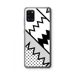 CaseCompany Pop Art #5: Samsung Galaxy A31 Transparant Hoesje