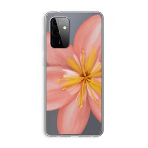 CaseCompany Pink Ellila Flower: Samsung Galaxy A72 Transparant Hoesje