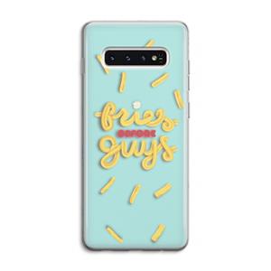 CaseCompany Always fries: Samsung Galaxy S10 4G Transparant Hoesje