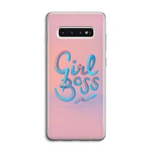 CaseCompany Girl boss: Samsung Galaxy S10 4G Transparant Hoesje