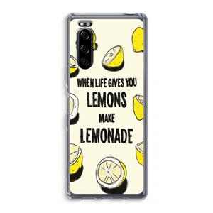 CaseCompany Lemonade: Sony Xperia 5 Transparant Hoesje