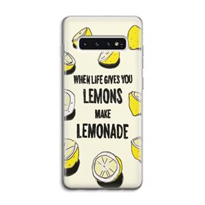CaseCompany Lemonade: Samsung Galaxy S10 4G Transparant Hoesje