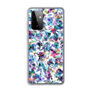 CaseCompany Hibiscus Flowers: Samsung Galaxy A72 Transparant Hoesje