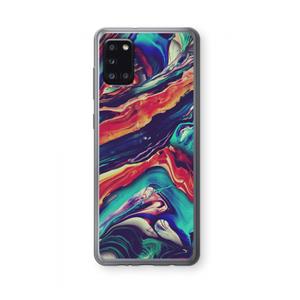 CaseCompany Chameleon Sun: Samsung Galaxy A31 Transparant Hoesje