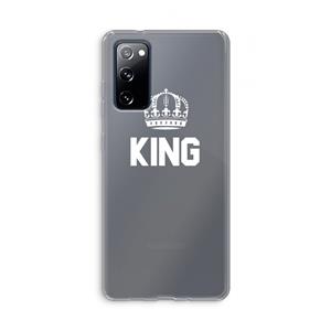 CaseCompany King zwart: Samsung Galaxy S20 FE / S20 FE 5G Transparant Hoesje