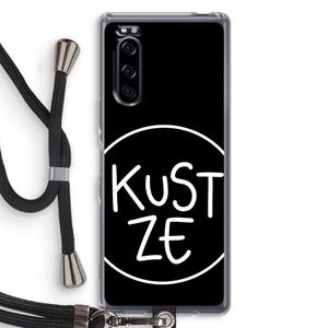 CaseCompany KUST ZE: Sony Xperia 5 Transparant Hoesje met koord