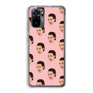 CaseCompany Ugly Cry Call: Xiaomi Redmi Note 10 Pro Transparant Hoesje