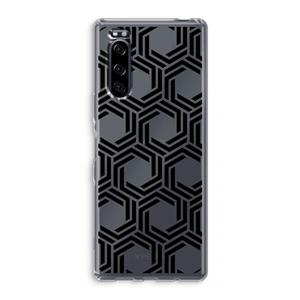CaseCompany Geometrisch patroon: Sony Xperia 5 Transparant Hoesje