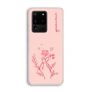 CaseCompany Giving Flowers: Samsung Galaxy S20 Ultra Transparant Hoesje