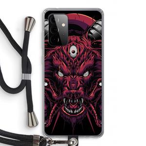 CaseCompany Hell Hound and Serpents: Samsung Galaxy A72 5G Transparant Hoesje met koord