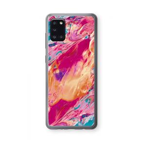 CaseCompany Pastel Echoes: Samsung Galaxy A31 Transparant Hoesje