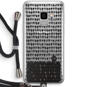 CaseCompany Crazy shapes: Samsung Galaxy S9 Transparant Hoesje met koord
