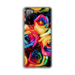 CaseCompany Neon bloemen: Samsung Galaxy S20 FE / S20 FE 5G Transparant Hoesje