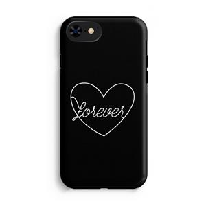 CaseCompany Forever heart black: iPhone 8 Tough Case