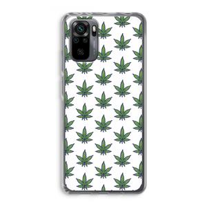 CaseCompany Weed: Xiaomi Redmi Note 10 Pro Transparant Hoesje