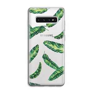 CaseCompany Lange bladeren: Samsung Galaxy S10 4G Transparant Hoesje