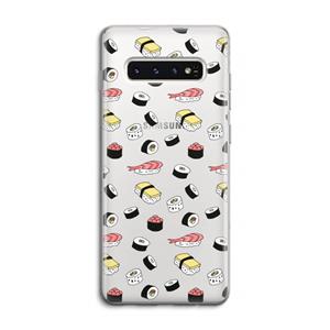 CaseCompany Sushi time: Samsung Galaxy S10 4G Transparant Hoesje